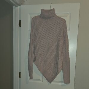 SHEIN Pink Cowl Neck Sweater